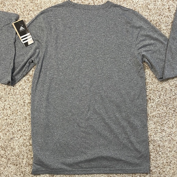 Adidas Gray Miami Heat Long Sleeve T Shirt Size YOUTH XL - Picture 3 of 7